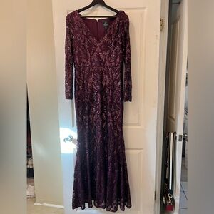 Adrianna Papell Beautiful Plum evening gown